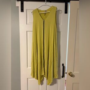 Comfy USA Asymmetrical Lime Dress with Zipper